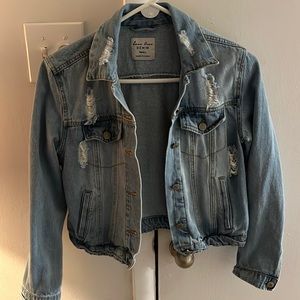 Love Tree distressed, blue, Jean denim jacket